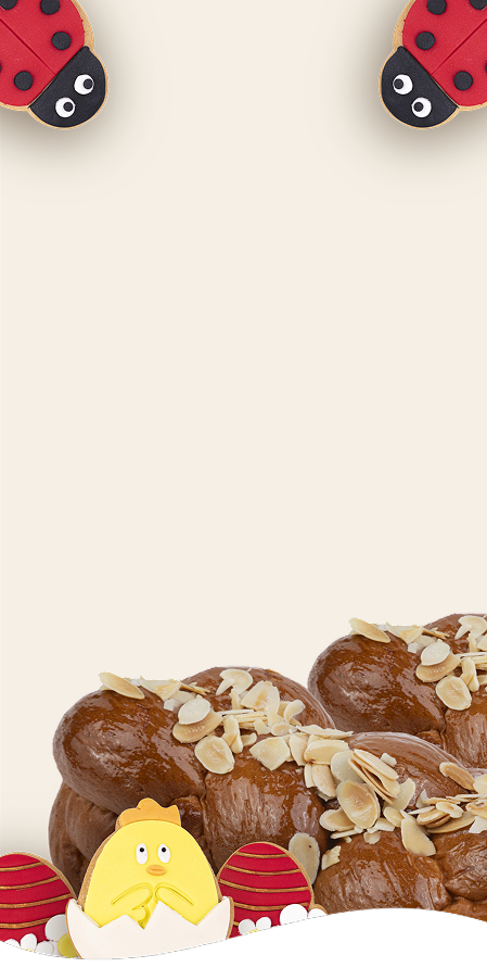 Πασχαλινά τσουρέκια και μπισκότα Moka